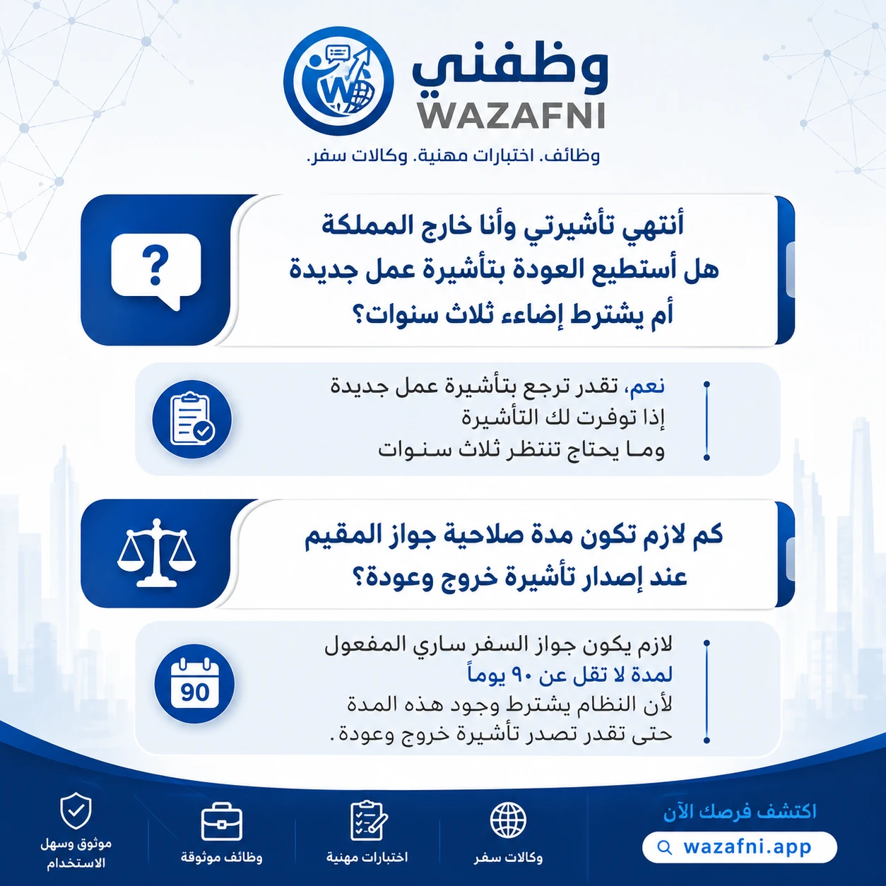 هل انتهت تأشيرتك وأنت خارج المملكة؟